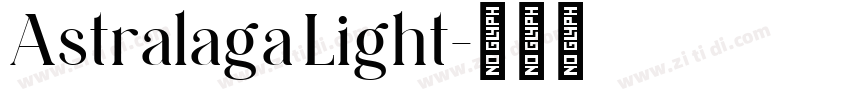 Astralaga Light字体转换